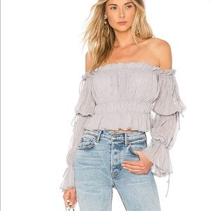 x REVOLVE White Sands Top in Dove Grey